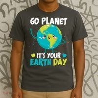 Cute Go Planet It's Your Earth Day T-Shirt thumb 3