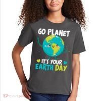 Cute Go Planet It's Your Earth Day Kids T-Shirt thumb 2
