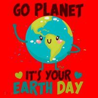 Cute Go Planet It's Your Earth Day Santa Hat thumb 1