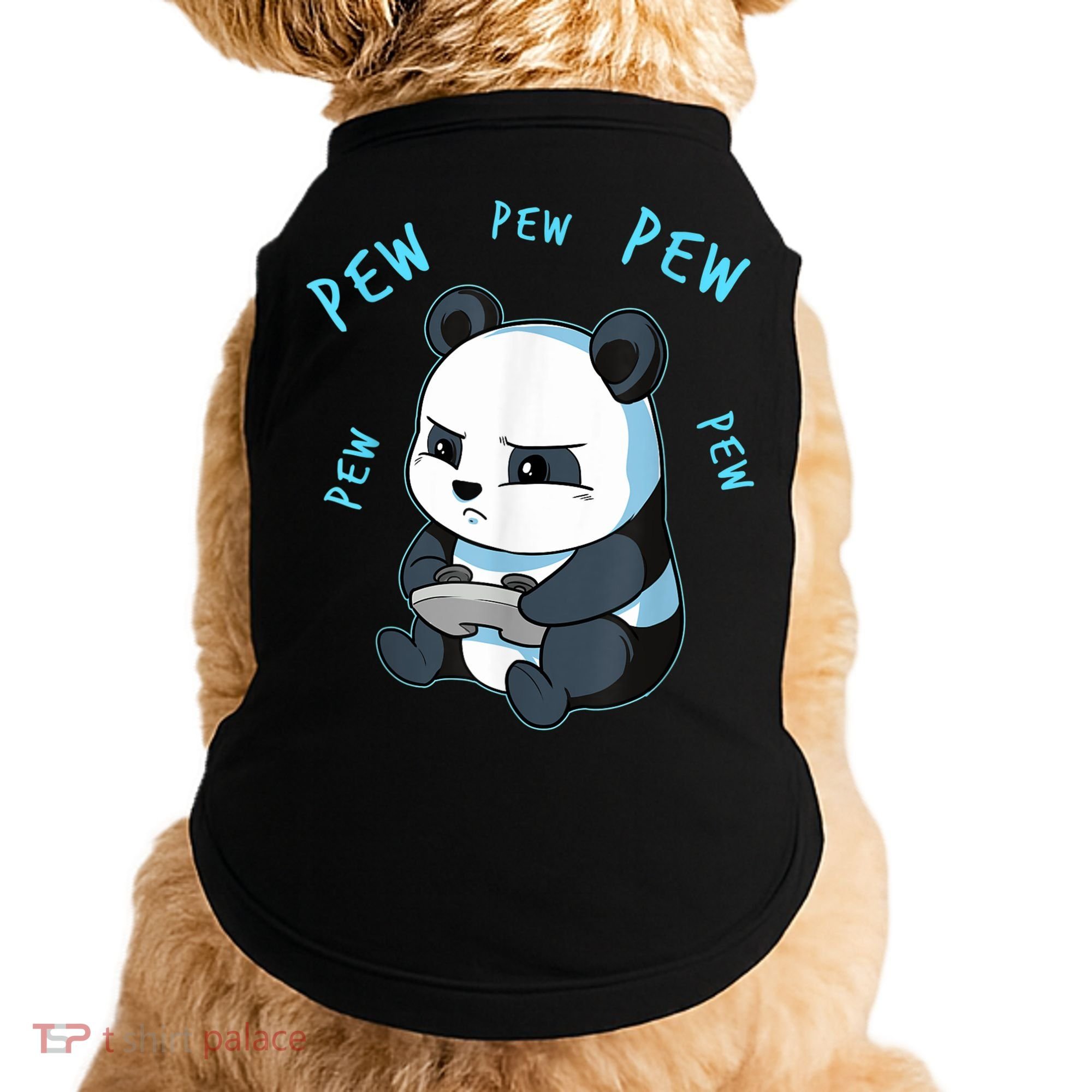 Cute Gaming Panda Pew Video Game Computer Player Doggie Tank