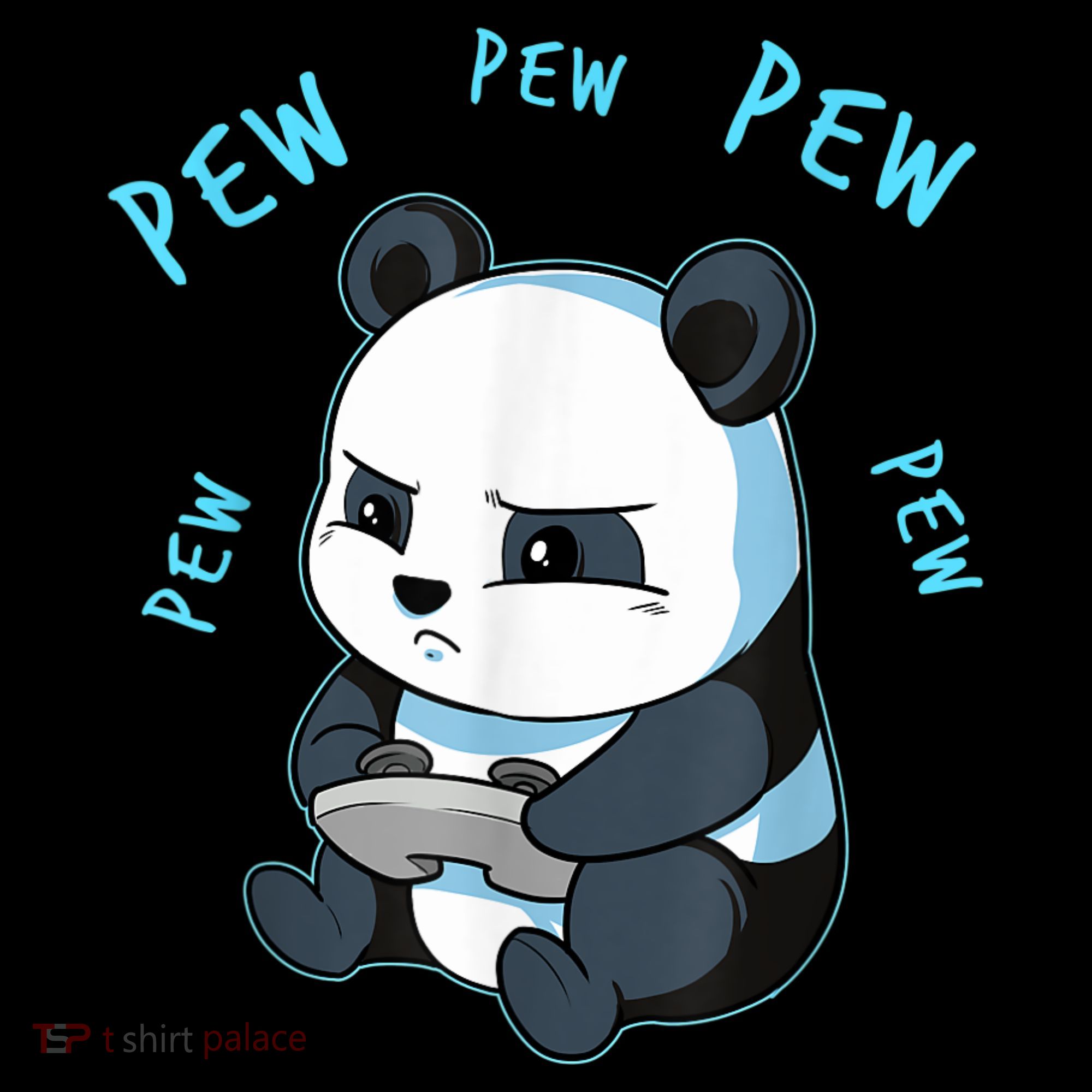 Cute Gaming Panda Pew Video Game Computer Player USA-Made Doggie Bandana