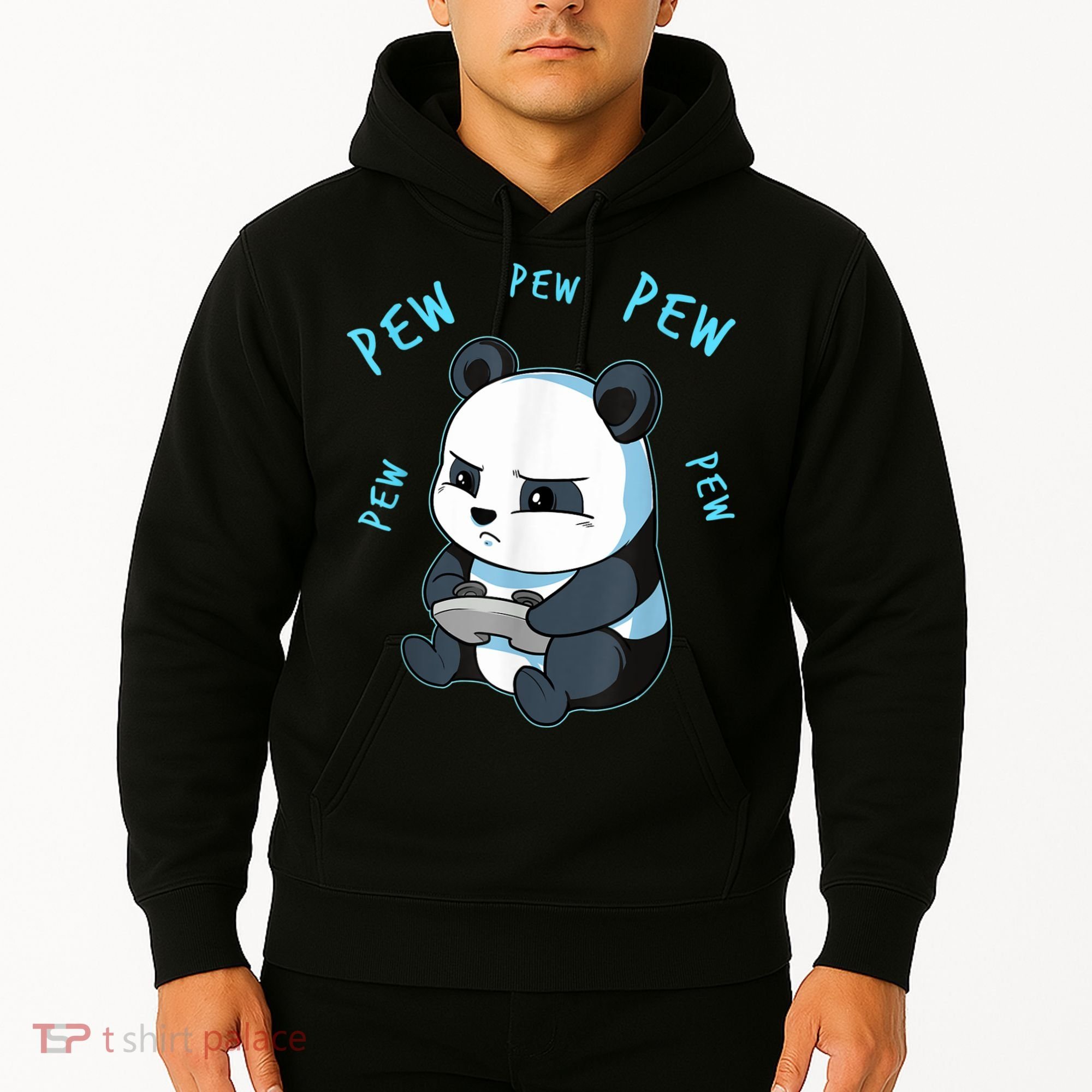 Cute Gaming Panda Pew Video Game Computer Player Hoodie