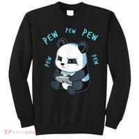 Cute Gaming Panda Pew Video Game Computer Player Sweatshirt thumb 0