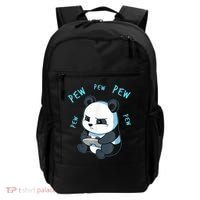 Cute Gaming Panda Pew Video Game Computer Player Backpack thumb 0
