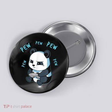 Cute Gaming Panda Pew Video Game Computer Player Button