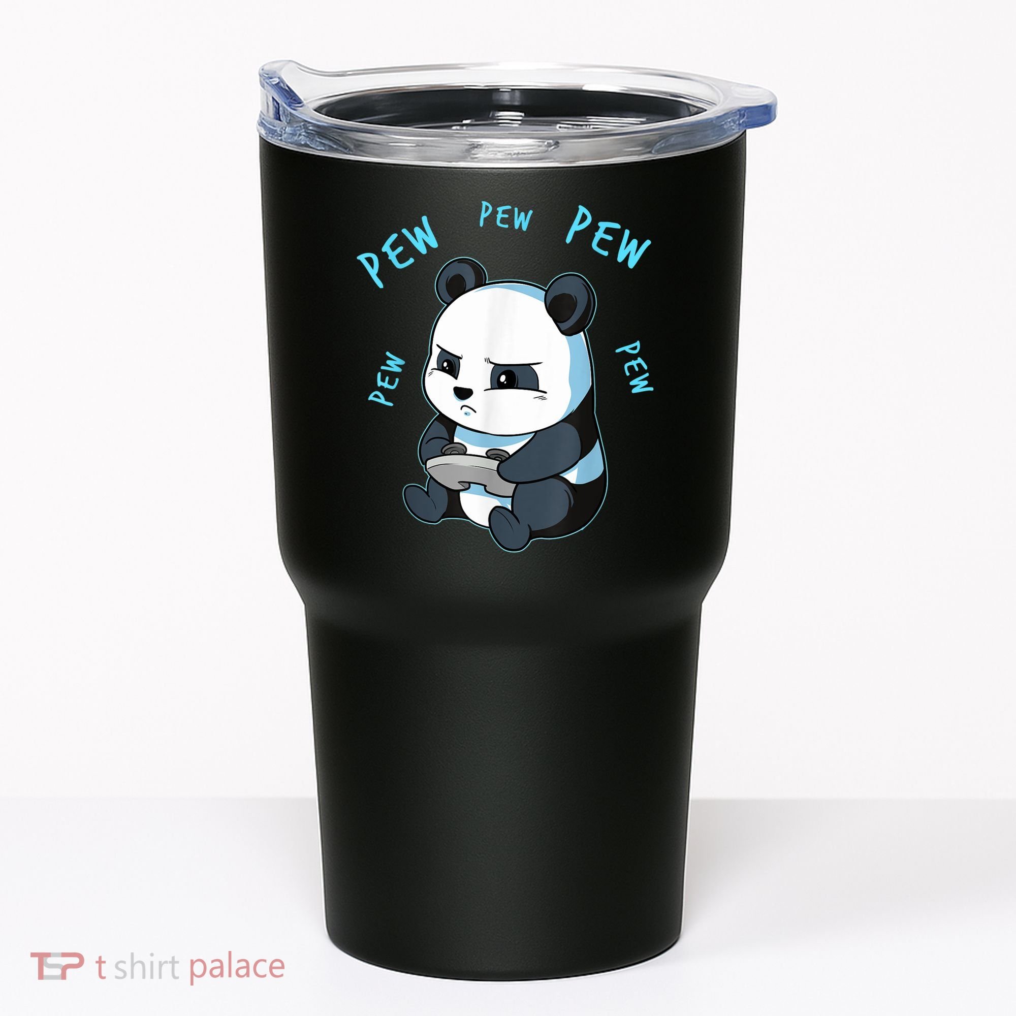 Cute Gaming Panda Pew Video Game Computer Player Tumbler