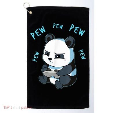 Cute Gaming Panda Pew Video Game Computer Player Golf Towel