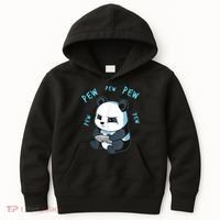 Cute Gaming Panda Pew Video Game Computer Player Kids Hoodie thumb 0