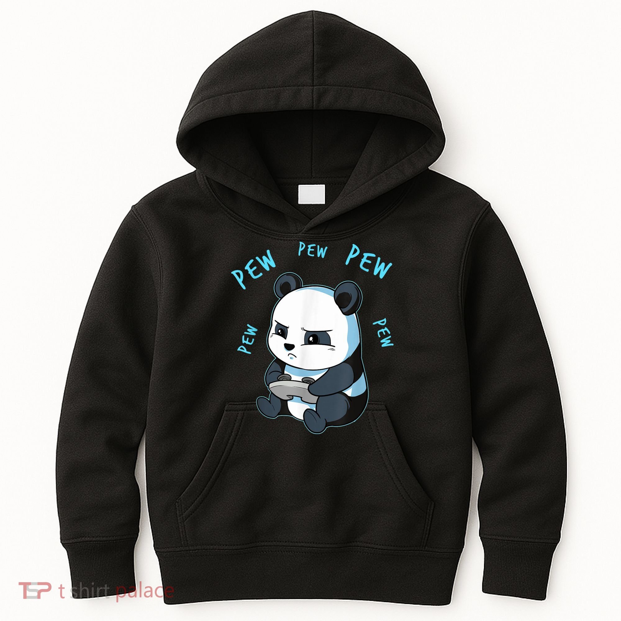 Cute Gaming Panda Pew Video Game Computer Player Kids Hoodie
