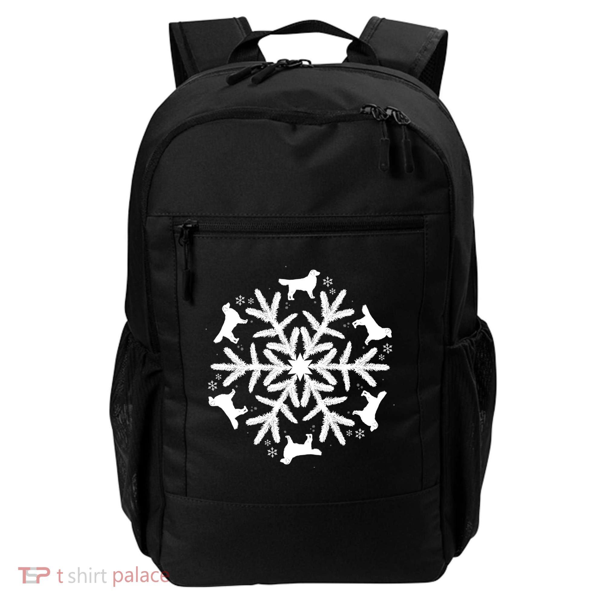 Christmas Golden Retriever Gift Snowflake Golden Retriever Gift Backpack