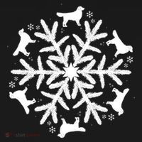 Christmas Golden Retriever Gift Snowflake Golden Retriever Gift Backpack thumb 2