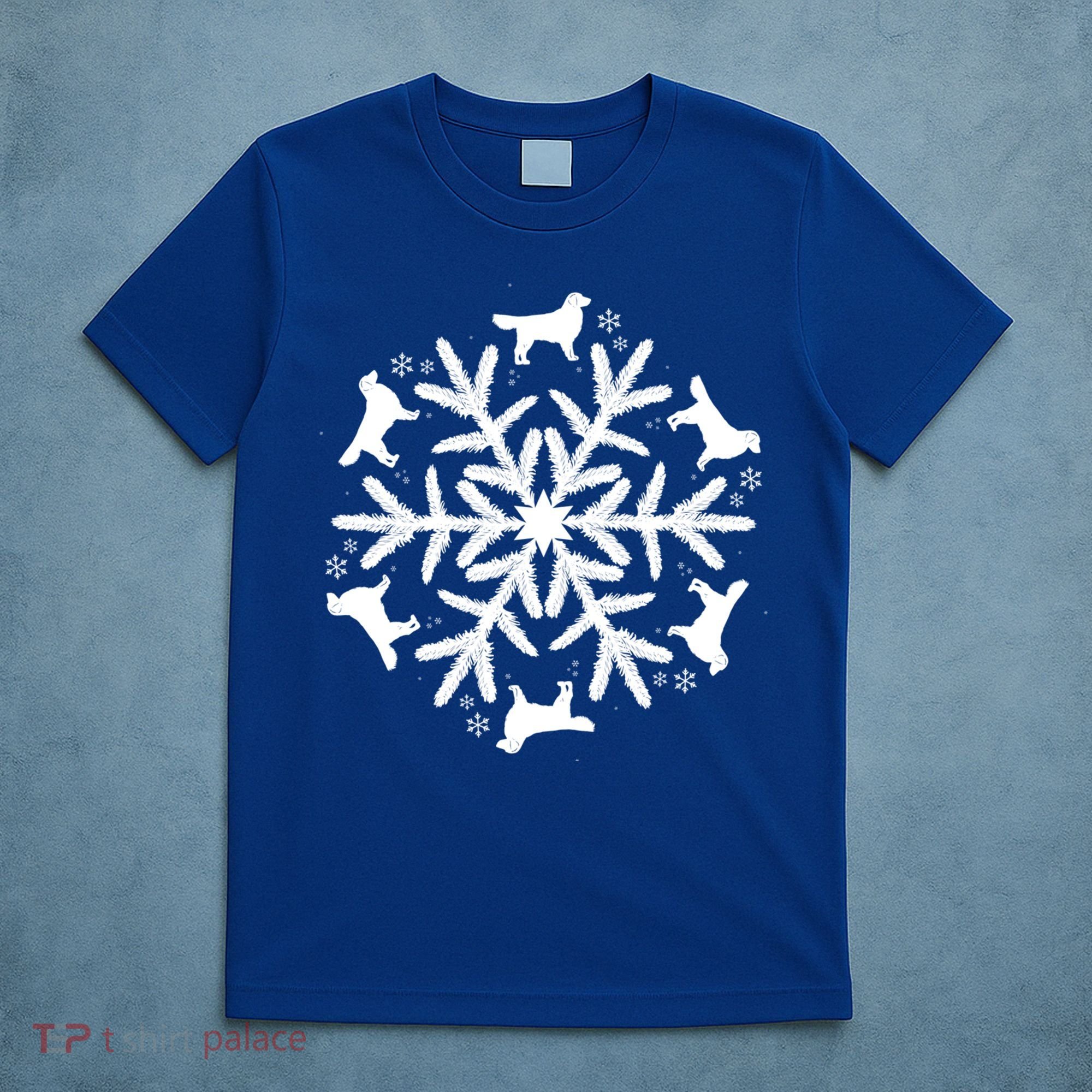 Christmas Golden Retriever Gift Snowflake Golden Retriever Gift T-Shirt