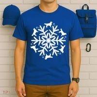 Christmas Golden Retriever Gift Snowflake Golden Retriever Gift T-Shirt thumb 6