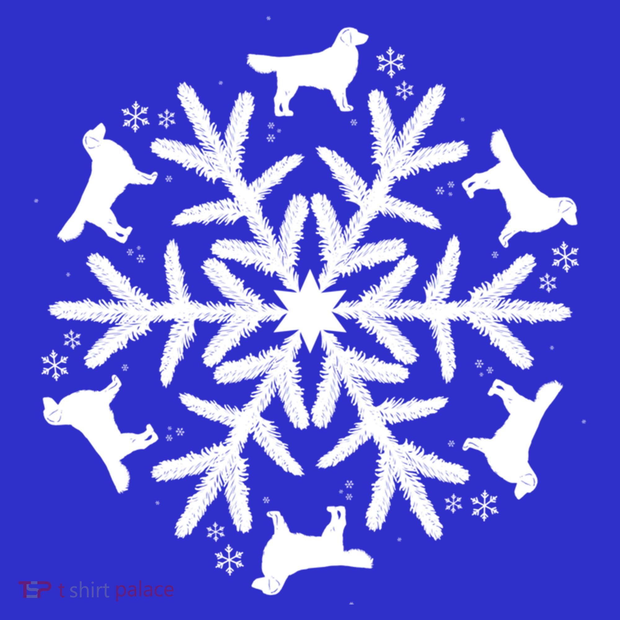 Christmas Golden Retriever Gift Snowflake Golden Retriever Gift Polo