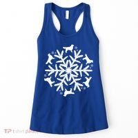 Christmas Golden Retriever Gift Snowflake Golden Retriever Gift Women's Tank Top thumb 0