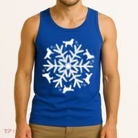 Christmas Golden Retriever Gift Snowflake Golden Retriever Gift Tank Top thumb 3