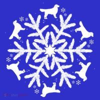 Christmas Golden Retriever Gift Snowflake Golden Retriever Gift Kids Sweatshirt thumb 2
