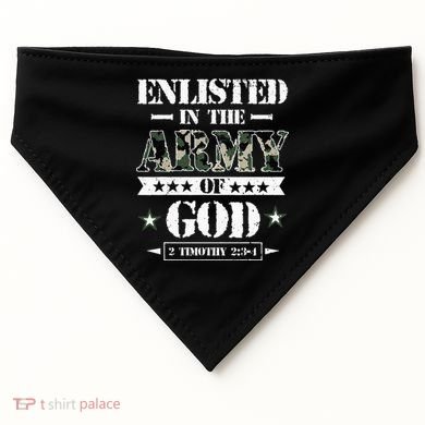 Christian gifts religious bible verse scriptures God's Army USA-Made Doggie Bandana