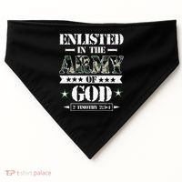 Christian gifts religious bible verse scriptures God's Army USA-Made Doggie Bandana thumb 0