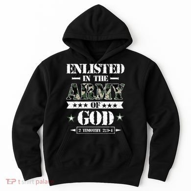 Christian gifts religious bible verse scriptures God's Army Hoodie