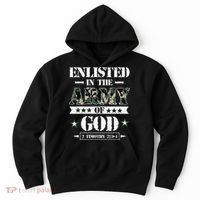 Christian gifts religious bible verse scriptures God's Army Hoodie thumb 0