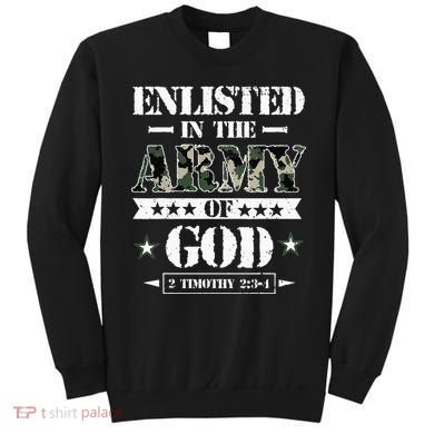Christian gifts religious bible verse scriptures God's Army Sweatshirt