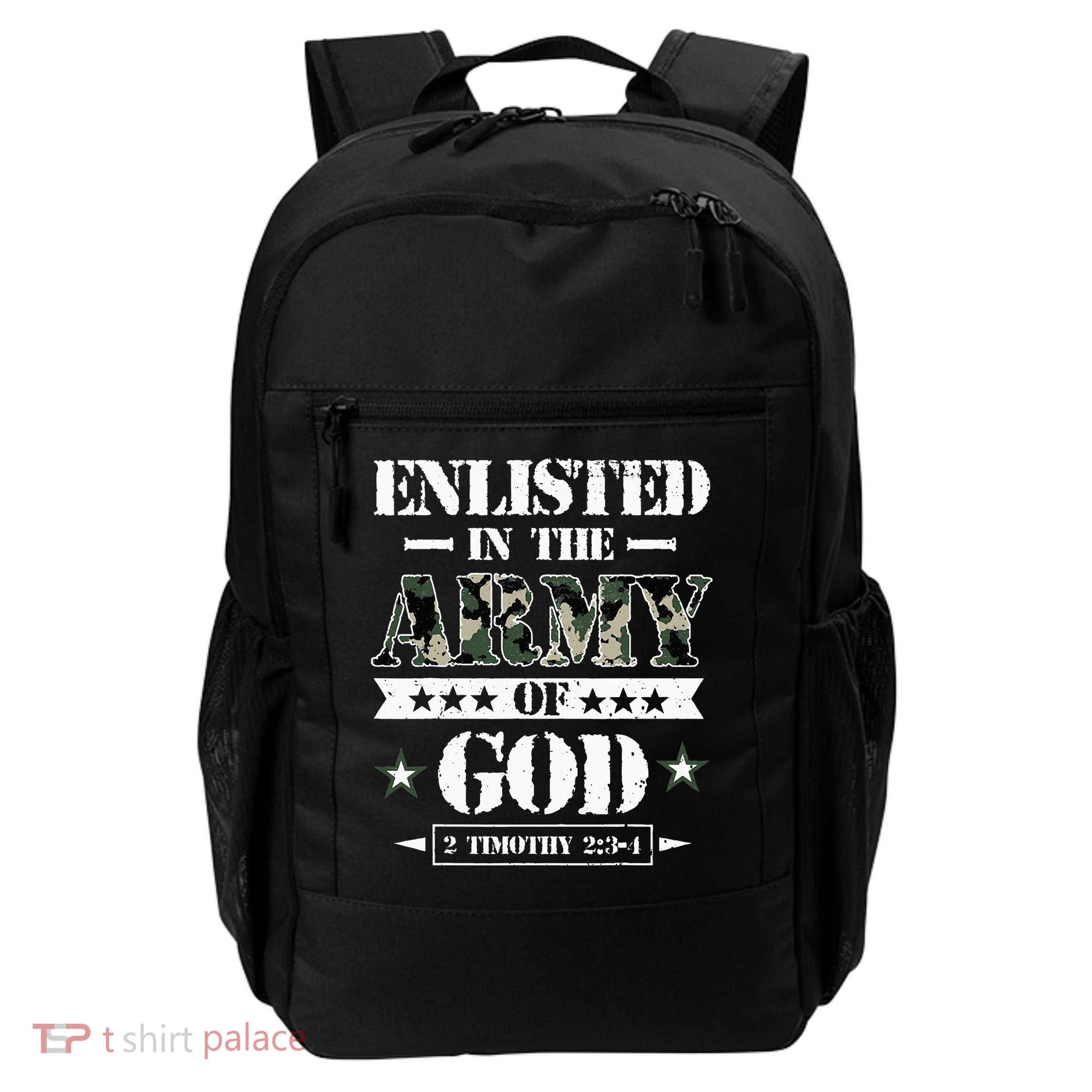 Christian gifts religious bible verse scriptures God's Army Backpack