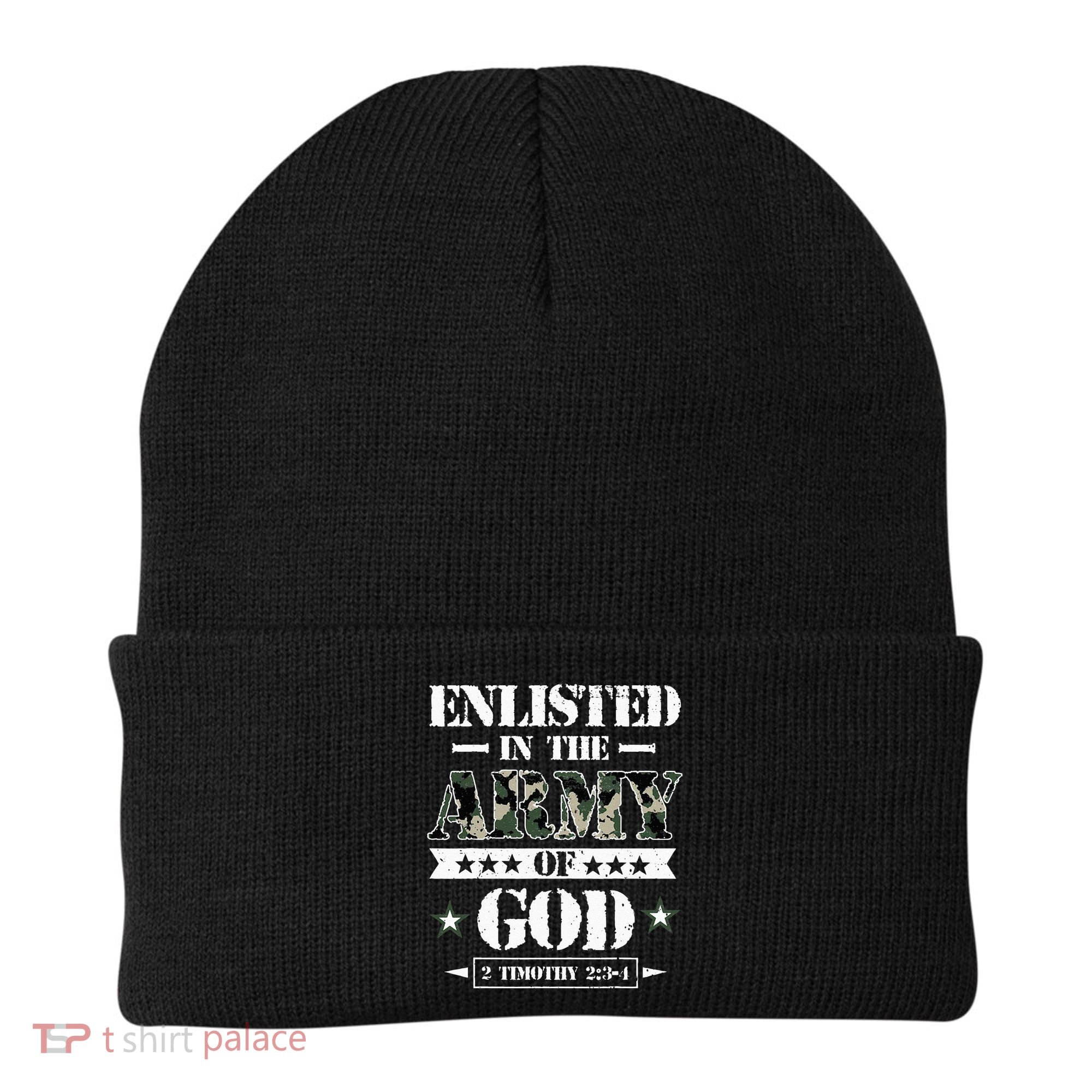 Christian gifts religious bible verse scriptures God's Army Beanie