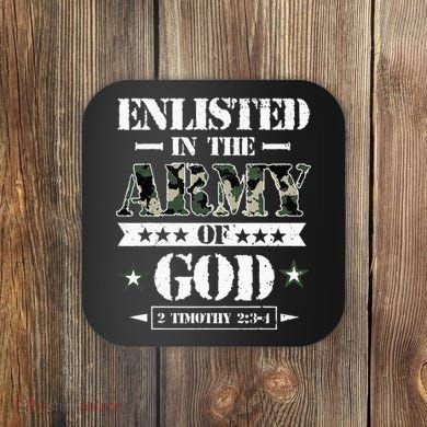 Christian gifts religious bible verse scriptures God's Army Coaster