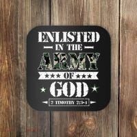 Christian gifts religious bible verse scriptures God's Army Coaster thumb 0