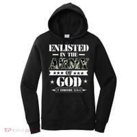 Christian gifts religious bible verse scriptures God's Army Women's Hoodie thumb 0