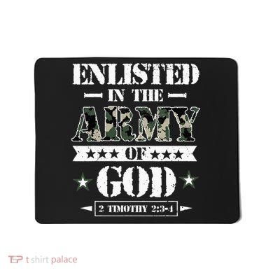 Christian gifts religious bible verse scriptures God's Army Mousepad