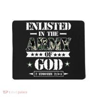 Christian gifts religious bible verse scriptures God's Army Mousepad thumb 0