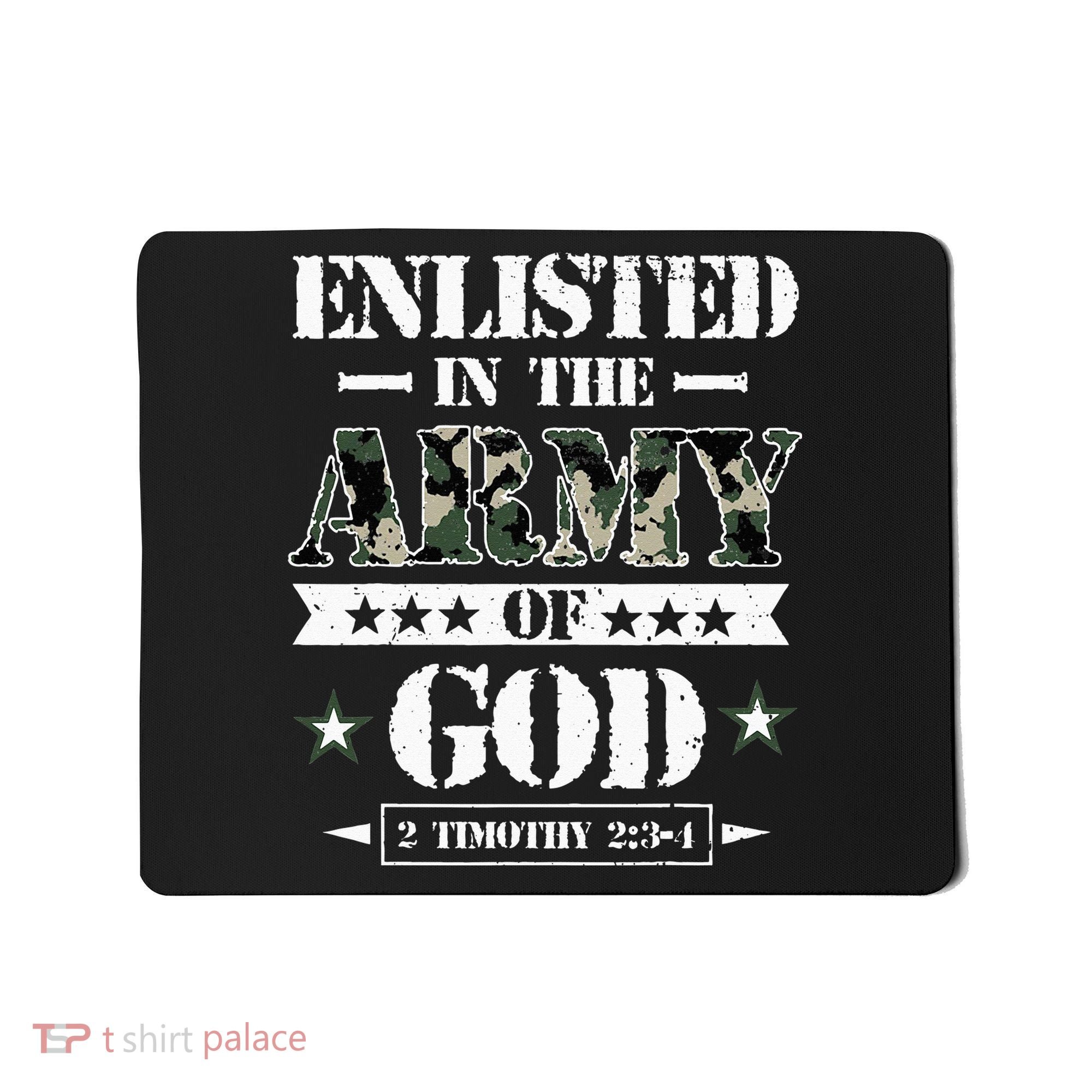 Christian gifts religious bible verse scriptures God's Army Mousepad