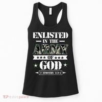Christian gifts religious bible verse scriptures God's Army Women's Tank Top thumb 0