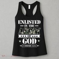 Christian gifts religious bible verse scriptures God's Army Women's Tank Top thumb 3