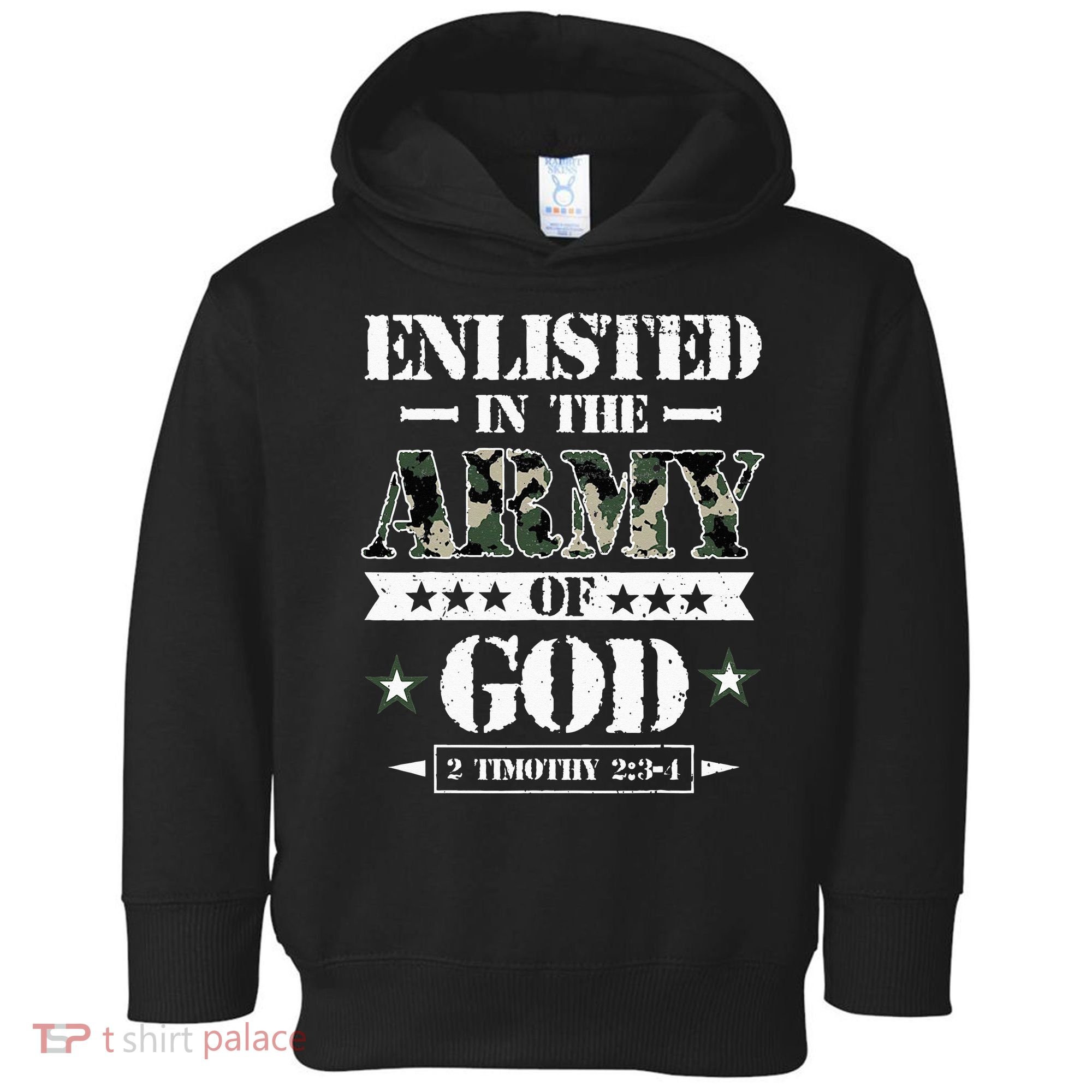 Christian gifts religious bible verse scriptures God's Army Toddler Hoodie