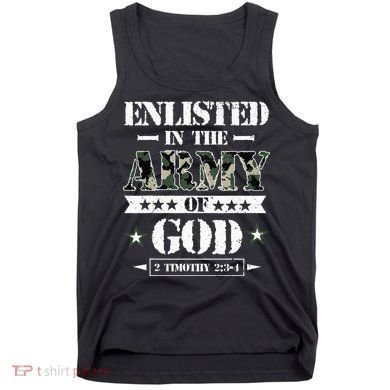 Christian gifts religious bible verse scriptures God's Army Tank Top