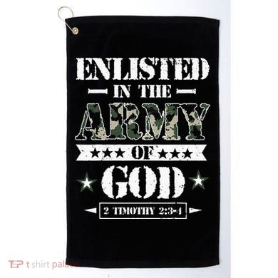 Christian gifts religious bible verse scriptures God's Army Golf Towel