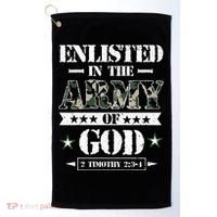 Christian gifts religious bible verse scriptures God's Army Golf Towel thumb 0