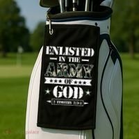 Christian gifts religious bible verse scriptures God's Army Golf Towel thumb 2