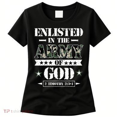 Christian gifts religious bible verse scriptures God's Army Women's T-Shirt