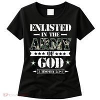 Christian gifts religious bible verse scriptures God's Army Women's T-Shirt thumb 0