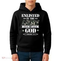 Christian gifts religious bible verse scriptures God's Army Kids Hoodie thumb 4