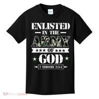 Christian gifts religious bible verse scriptures God's Army Kids T-Shirt thumb 0