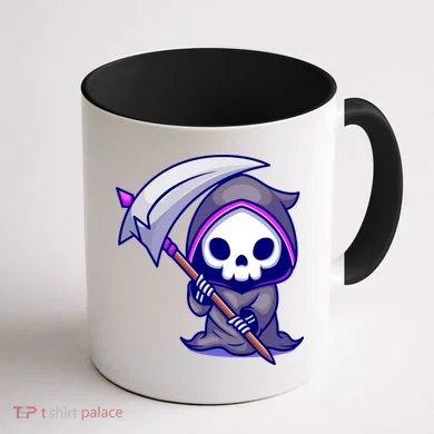 Cute Grim Reaper Coffee Mug back