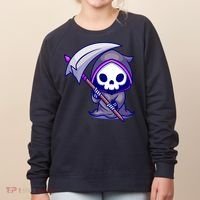 Cute Grim Reaper Women's Sweatshirt thumb 0