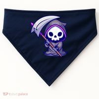 Cute Grim Reaper USA-Made Doggie Bandana thumb 0