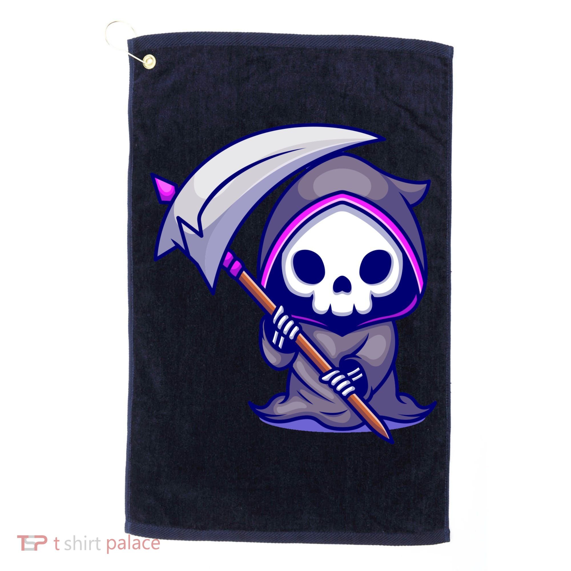 Cute Grim Reaper Golf Towel