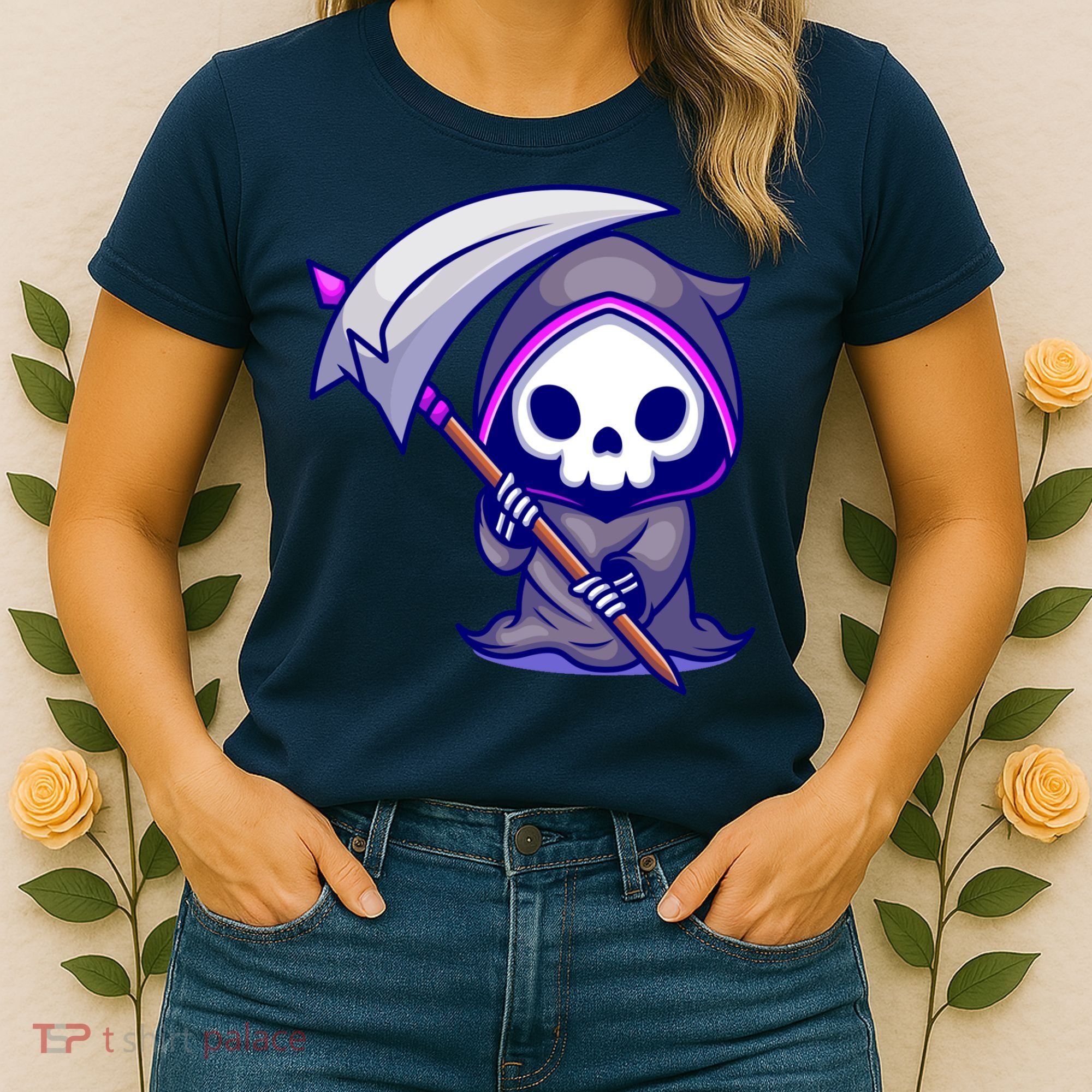 Cute Grim Reaper Women's T-Shirt